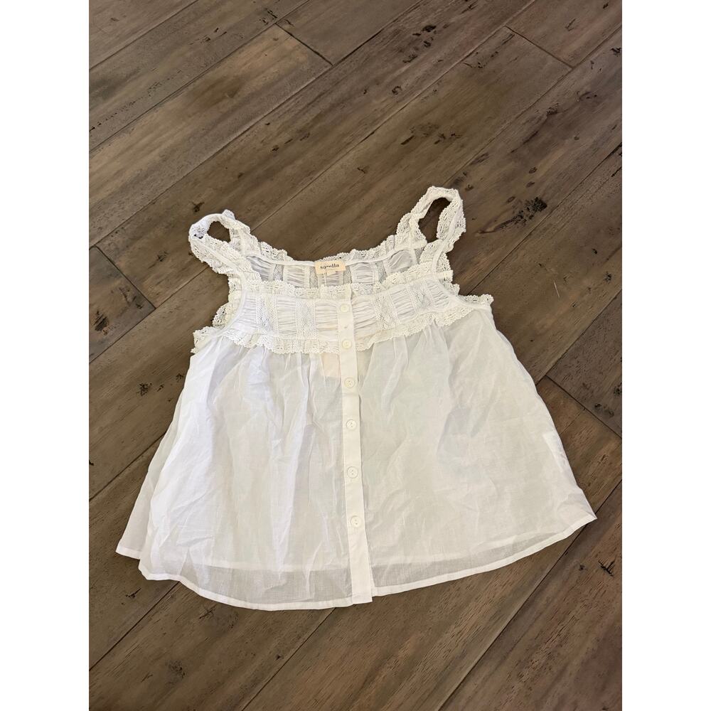 sorella Etienne Cotton Top white size 2 $172 - Picture 4 of 6